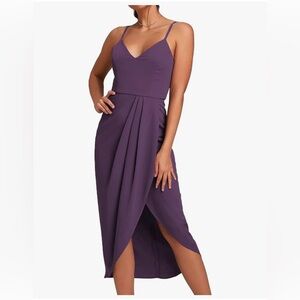 Amazon Women's Midi Dress in Deep Purple